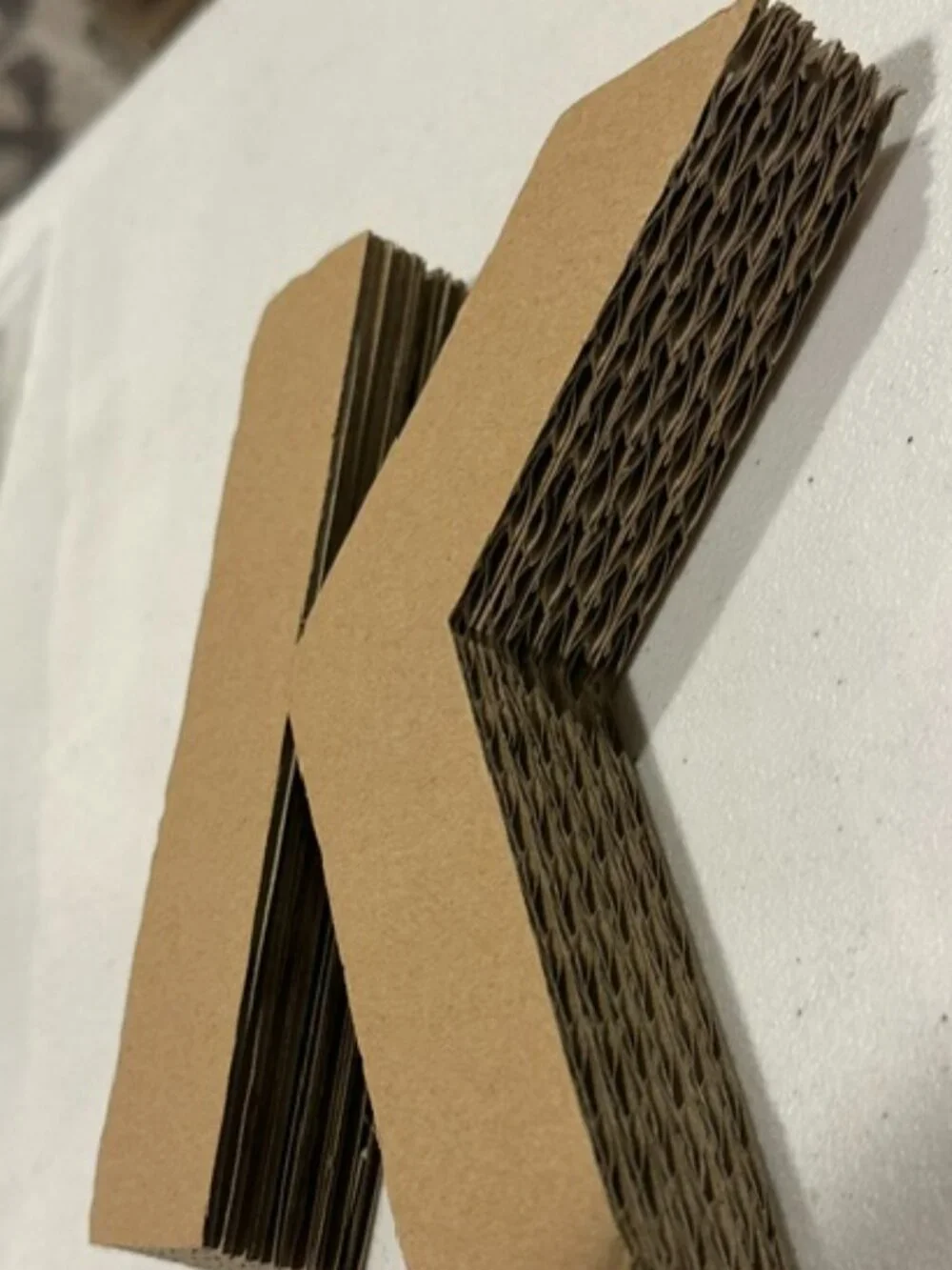 Corrugated Cardboard Letter 